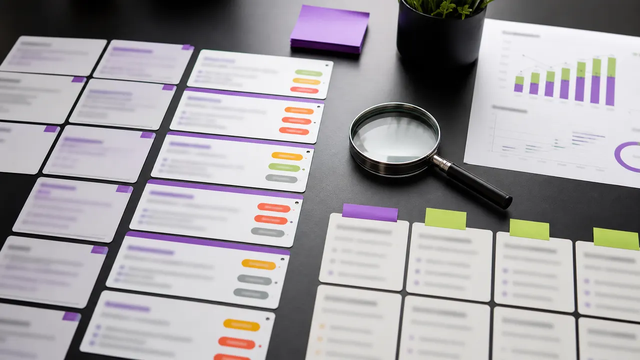 SEO evidence notes organised before recommendations are prioritised